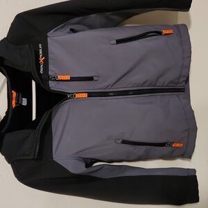 ZeroXposur Boys Gray and Black Performance Jacket.